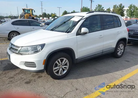 2016 Volkswagen Tiguan S из США, поврежденный, VIN WVGAV7AX0GW545659